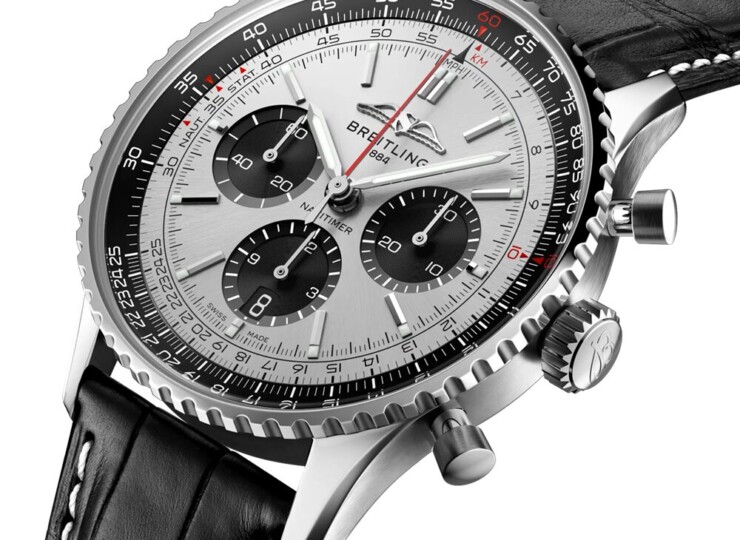BREITLING ナビタイマー B01 クロノグラフ 43 シルバー文字盤 AB0138241G1P1