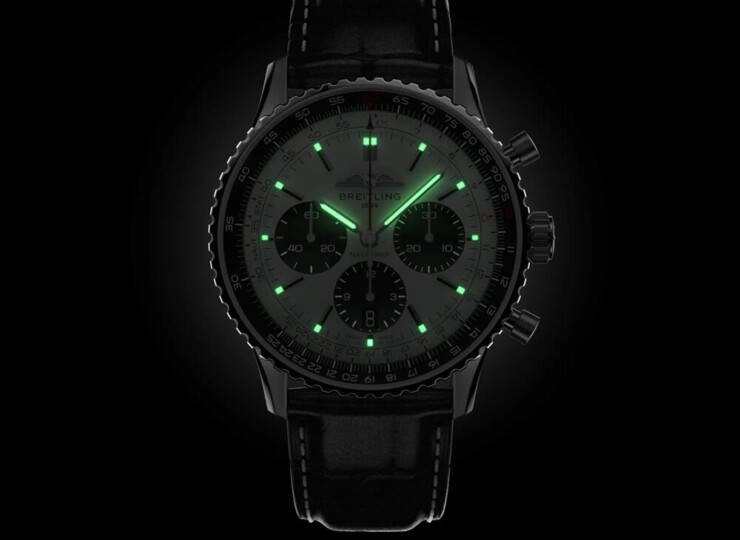 BREITLING ナビタイマー B01 クロノグラフ 43 シルバー文字盤 AB0138241G1P1