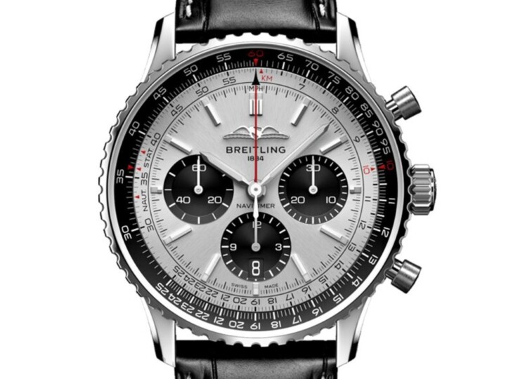 BREITLING ナビタイマー B01 クロノグラフ 43 シルバー文字盤 AB0138241G1P1