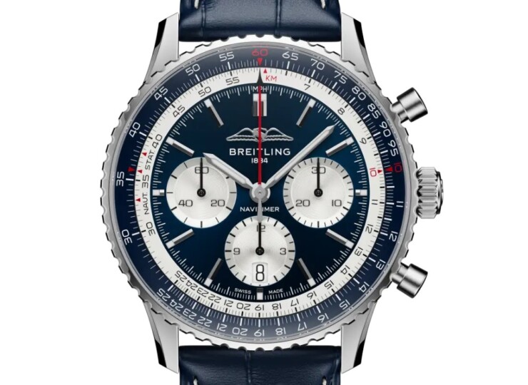 BREITLING ナビタイマー B01 クロノグラフ 43 トリビュート トゥ コンコルド ブルー文字盤 AB01389C1C1P1