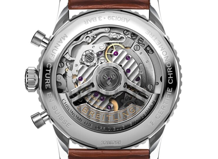BREITLING ナビタイマー B01 クロノグラフ 41 クリーム文字盤 ステンレススティール ゴールドブラウン・アリゲーター・ストラップ AB0139211G1P1
