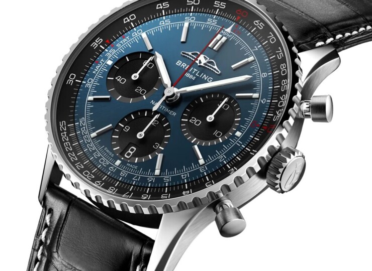 BREITLING ナビタイマー B01 クロノグラフ 41 ブルー文字盤 ステンレススティール AB0139241C1P1