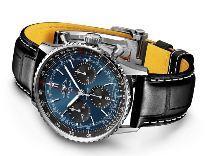 BREITLING ナビタイマー B01 クロノグラフ 41 ブルー文字盤 ステンレススティール AB0139241C1P1