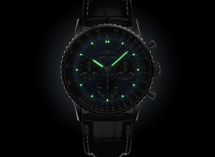 BREITLING ナビタイマー B01 クロノグラフ 41 ブルー文字盤 ステンレススティール AB0139241C1P1