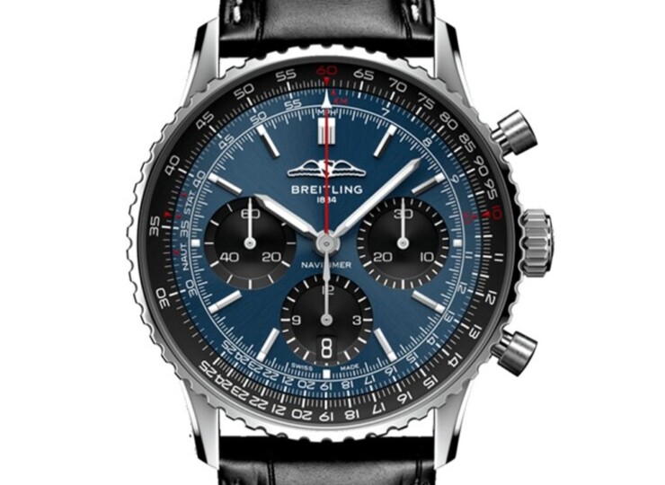 BREITLING ナビタイマー B01 クロノグラフ 41 ブルー文字盤 ステンレススティール AB0139241C1P1