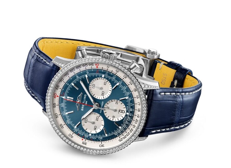 BREITLING ナビタイマー B01 クロノグラフ 41 ブルー文字盤 ステンレススティール(装飾付き) AB0139631C1P1