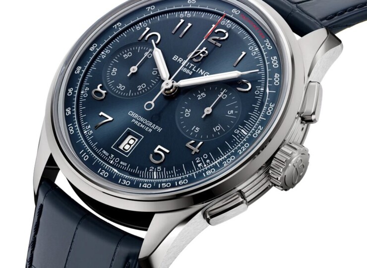 BREITLING プレミエ B01 クロノグラフ 42 ブルー文字盤 ステンレススティール AB0145171C1P2