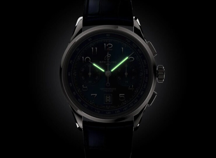 BREITLING プレミエ B01 クロノグラフ 42 ブルー文字盤 ステンレススティール AB0145171C1P2
