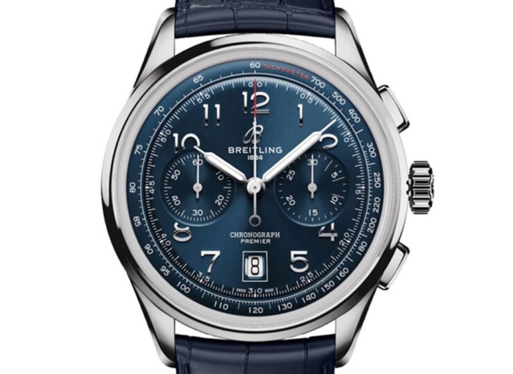 BREITLING プレミエ B01 クロノグラフ 42 ブルー文字盤 ステンレススティール AB0145171C1P2