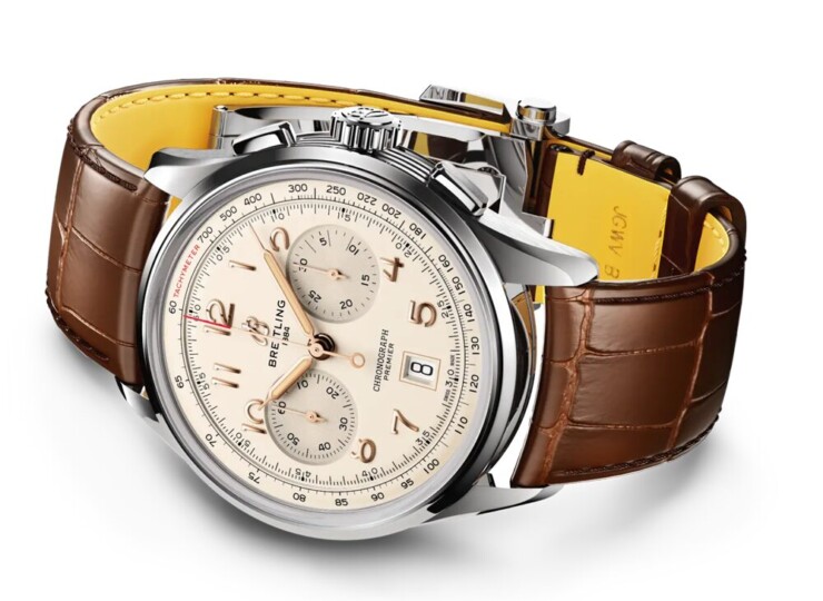 BREITLING プレミエ B01 クロノグラフ 42 クリーム文字盤 ステンレススティール AB0145211G1P2