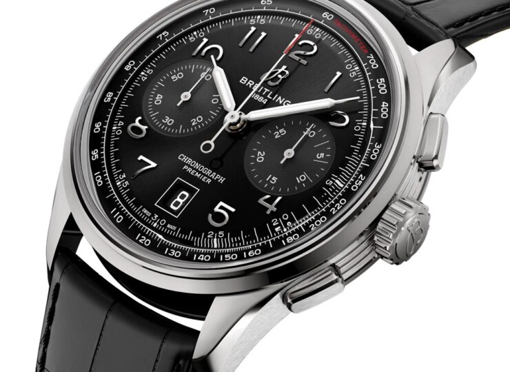 BREITLING プレミエ B01 クロノグラフ 42 ブラック文字盤 AB0145221B1P2