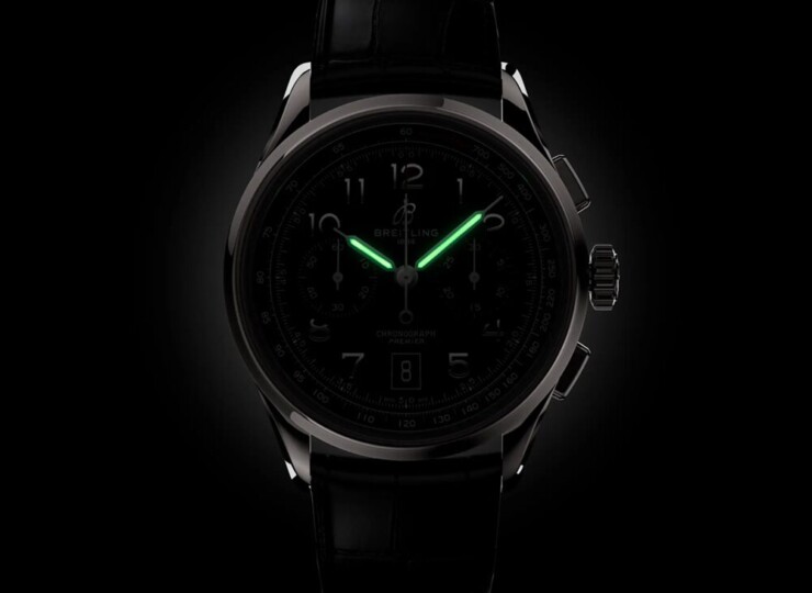 BREITLING プレミエ B01 クロノグラフ 42 ブラック文字盤 AB0145221B1P2