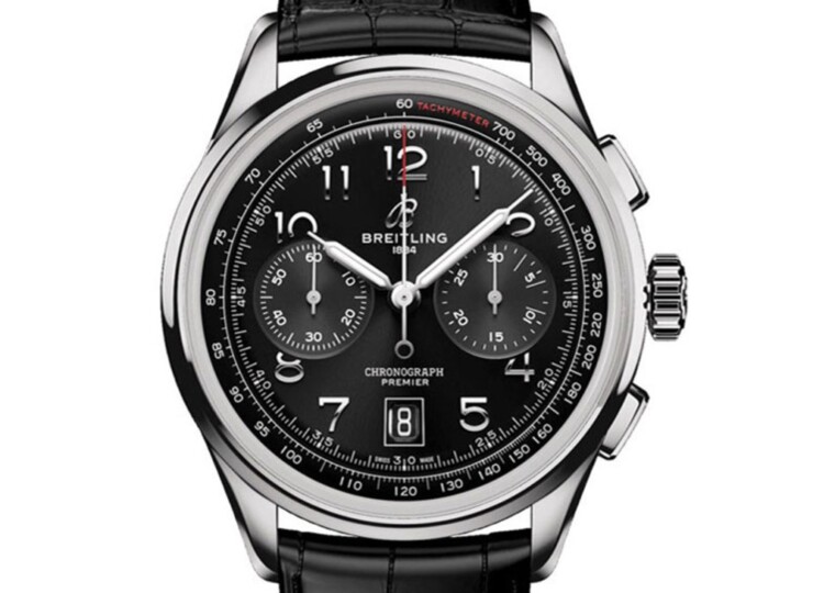 BREITLING プレミエ B01 クロノグラフ 42 ブラック文字盤 AB0145221B1P2