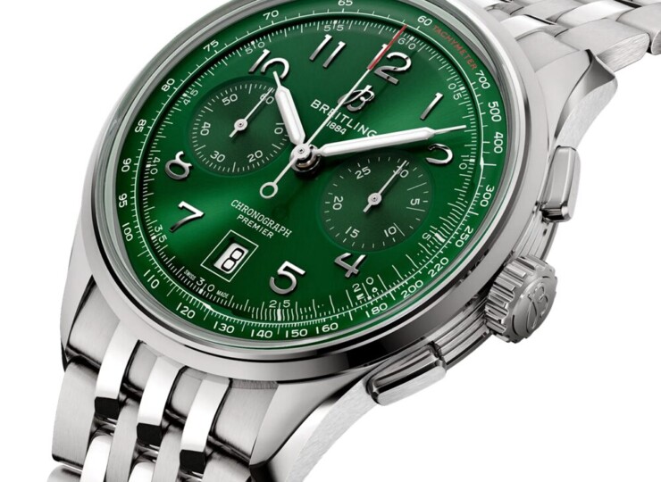BREITLING プレミエ B01 クロノグラフ 42 グリーン文字盤 AB0145371L1A1