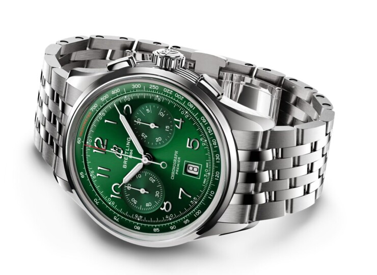 BREITLING プレミエ B01 クロノグラフ 42 グリーン文字盤 AB0145371L1A1