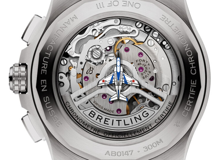 BREITLING アベンジャー B01 クロノグラフ 44 ブルー インパルス ブルー文字盤 AB01471A1C1A1