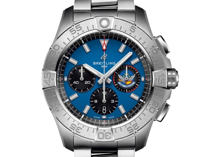 BREITLING アベンジャー B01 クロノグラフ 44 ブルー インパルス ブルー文字盤 AB01471A1C1A1