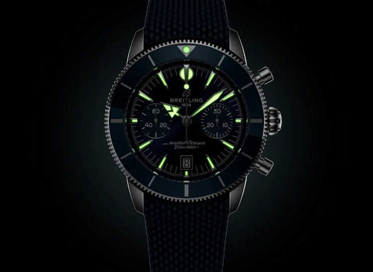 BREITLING スーパーオーシャン ヘリテージ B01 クロノグラフ 42 ブルー文字盤 AB0156161C1S1
