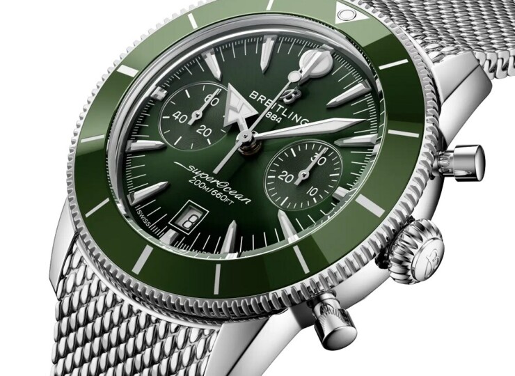 BREITLING スーパーオーシャン ヘリテージ B01 クロノグラフ 42 グリーン文字盤 AB0156361L1A1