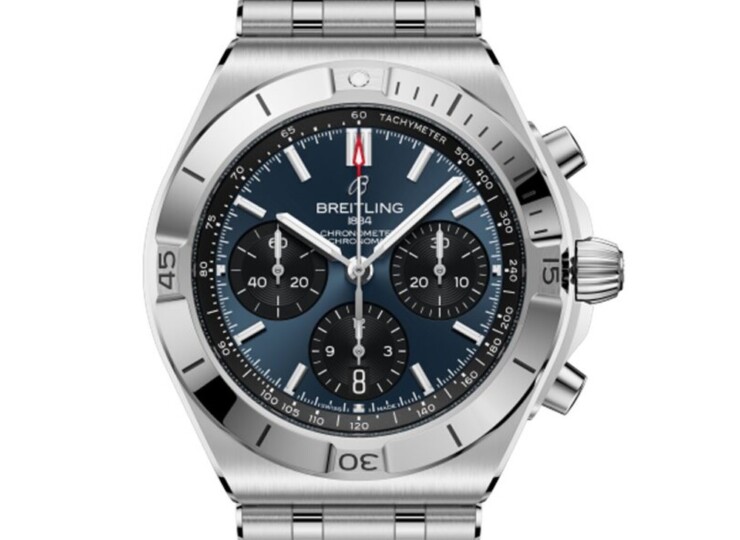 BREITLING クロノマット B01クロノグラフ42 ブルー文字盤 AB0158101C1A1