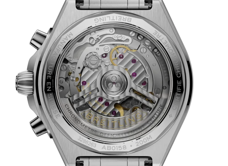 BREITLING クロノマット B01クロノグラフ42 グリーン文字盤 ブレスレット AB0158101L1A1