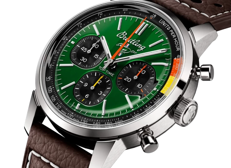 BREITLING トップタイム B01 フォード マスタング グリーン文字盤 AB01762A1L1X1