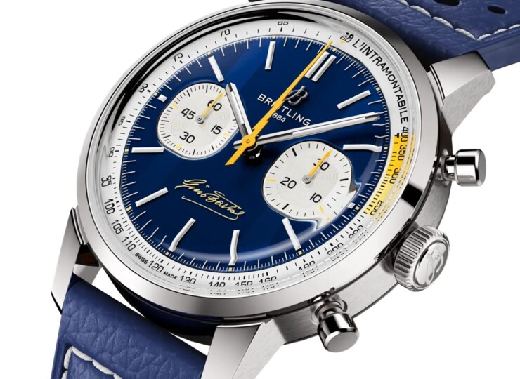 BREITLING トップタイム B01 ジーノ・バルタリ ブルー文字盤 AB01767A1C1X1
