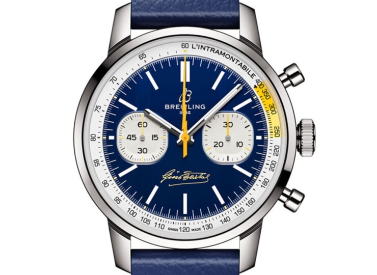 BREITLING トップタイム B01 ジーノ・バルタリ ブルー文字盤 AB01767A1C1X1