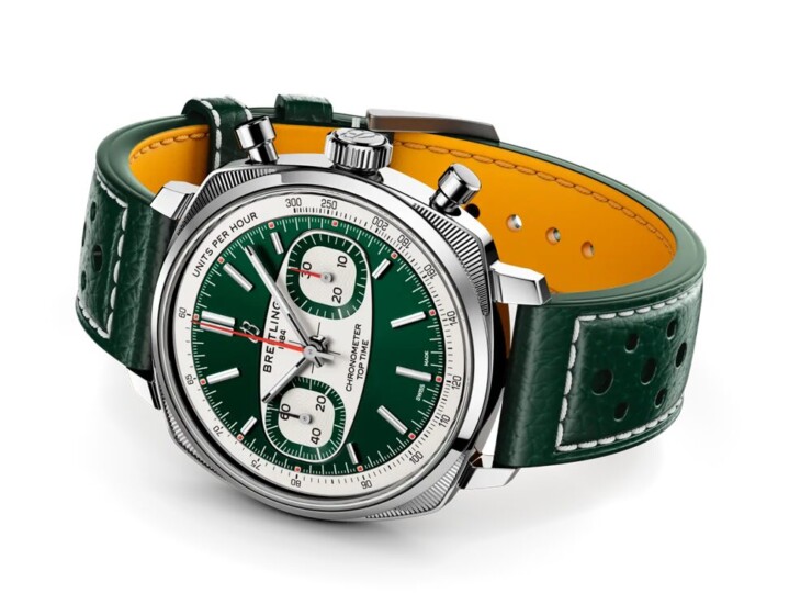 BREITLING トップタイム B01 レーシング グリーン文字盤 AB01771A1L1X1