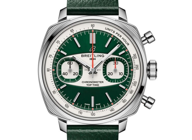 BREITLING トップタイム B01 レーシング グリーン文字盤 AB01771A1L1X1