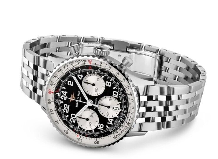BREITLING ナビタイマー B02 クロノグラフ 41 コスモノート ブラック文字盤 ブレスレット AB0230211B1A1