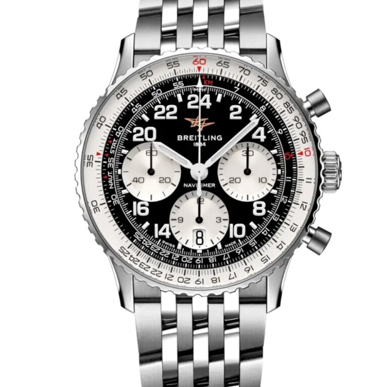 BREITLING ナビタイマー B02 クロノグラフ 41 コスモノート ブラック文字盤 ブレスレット AB0230211B1A1