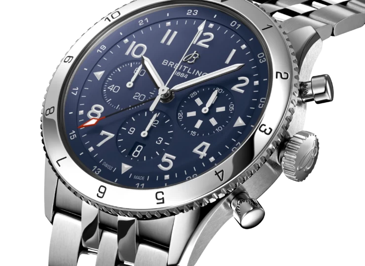 BREITLING スーパー アヴィ B04 クロノグラフ GMT 46 トリビュート トゥ ヴォート F4U コルセア ブルー文字盤 AB04451A1C1A1