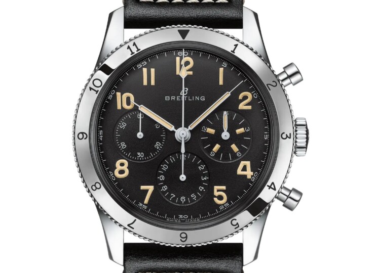 BREITLING AVI REF. 765 1953 リ・エディション ブラック文字盤 AB0920131B1X1