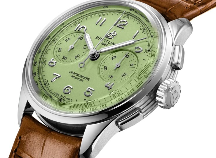 BREITLING プレミエ B09 クロノグラフ 40 ピスタチオグリーン文字盤 AB0930D31L1P1