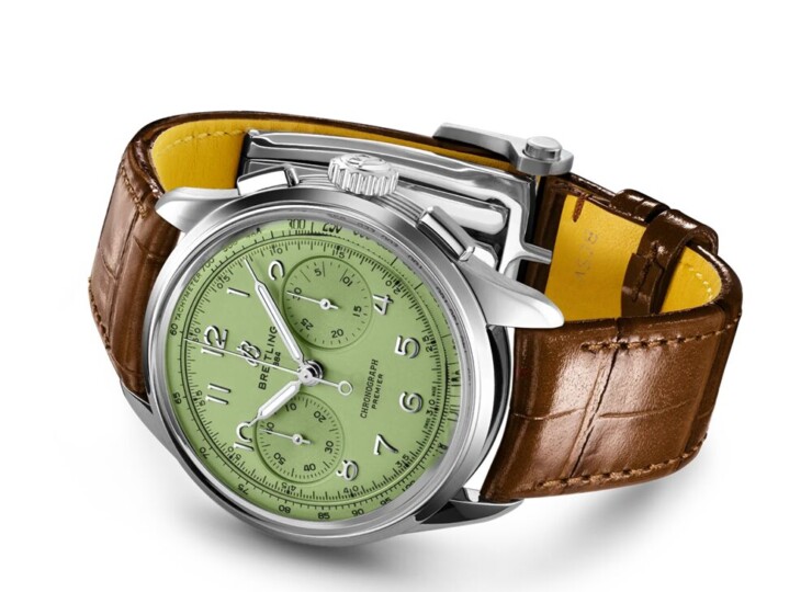 BREITLING プレミエ B09 クロノグラフ 40 ピスタチオグリーン文字盤 AB0930D31L1P1