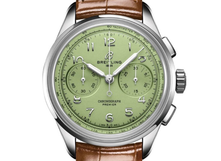 BREITLING プレミエ B09 クロノグラフ 40 ピスタチオグリーン文字盤 AB0930D31L1P1