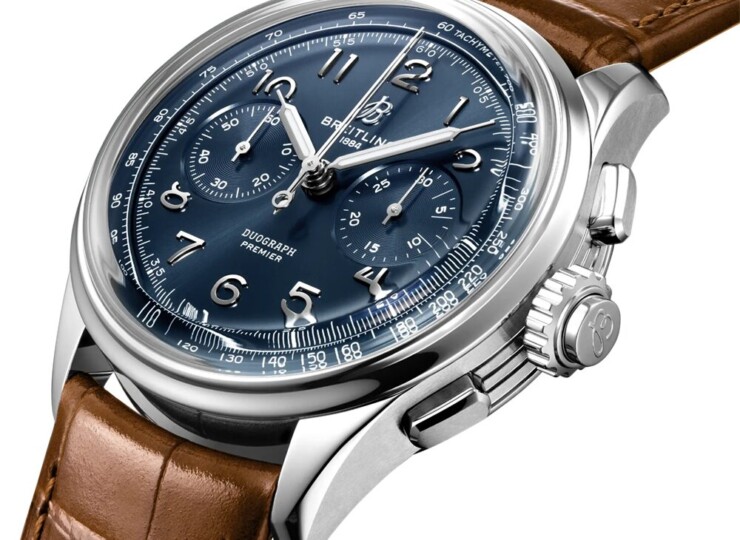 BREITLING プレミエ B15 デュオグラフ 42 ブルー文字盤 AB1510171C1P1