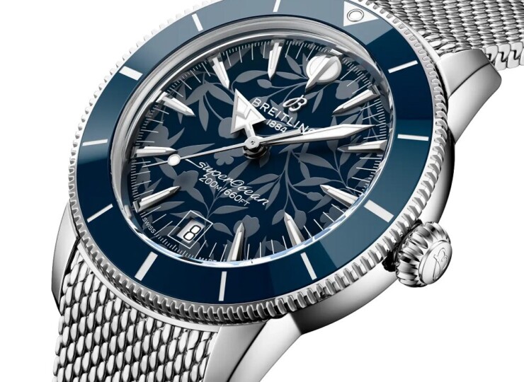 BREITLING スーパーオーシャン ヘリテージ B31 オートマチック 40 ケリー・スレーター ブルー文字盤 AB31101A1C1A1
