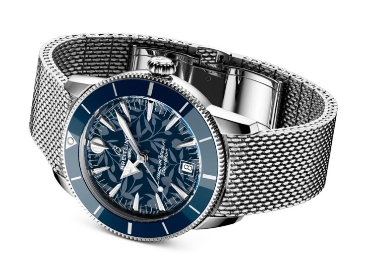 BREITLING スーパーオーシャン ヘリテージ B31 オートマチック 40 ケリー・スレーター ブルー文字盤 AB31101A1C1A1