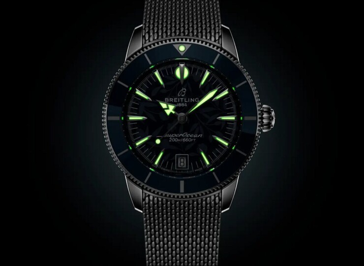 BREITLING スーパーオーシャン ヘリテージ B31 オートマチック 40 ケリー・スレーター ブルー文字盤 AB31101A1C1A1