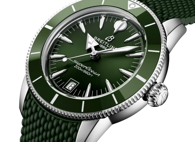 BREITLING スーパーオーシャン ヘリテージ B31 オートマチック 40 グリーン文字盤 AB3110361L1S1