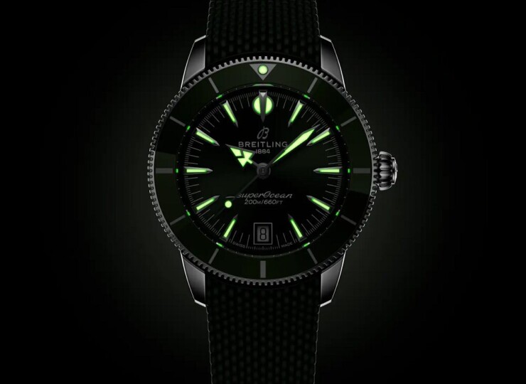 BREITLING スーパーオーシャン ヘリテージ B31 オートマチック 40 グリーン文字盤 AB3110361L1S1