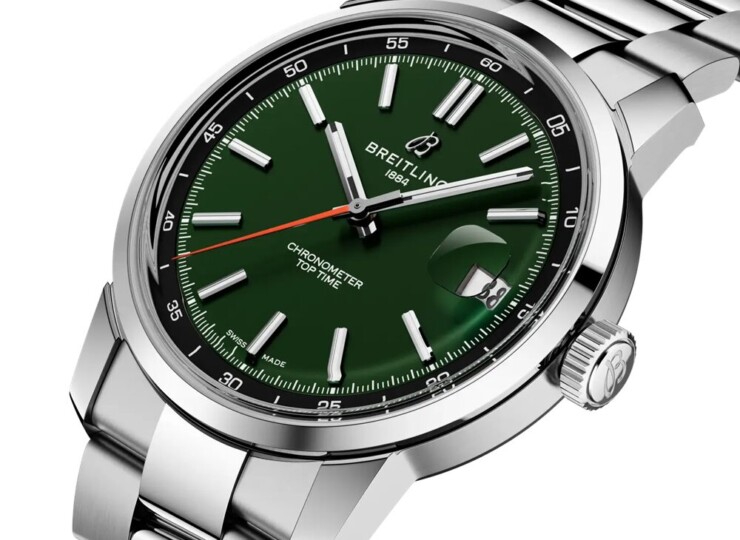 BREITLING トップタイム B31 グリーン文字盤 AB3113171L1A1