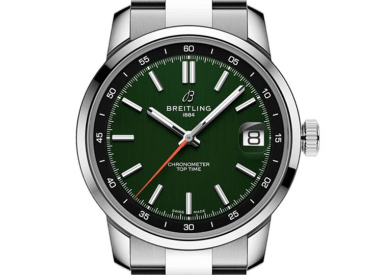BREITLING トップタイム B31 グリーン文字盤 AB3113171L1A1