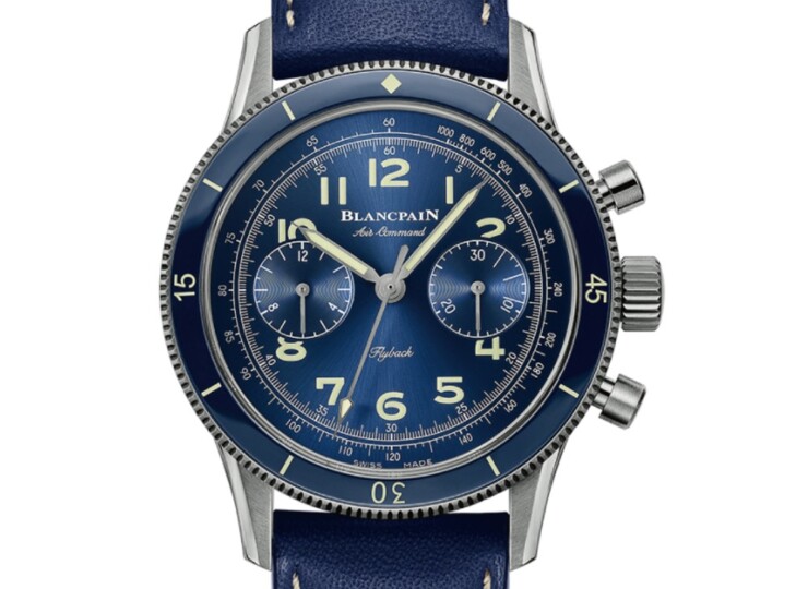 BLANCPAIN エアコマンド 42.5mm ブルー文字盤 チタン AC02-12B40-63B