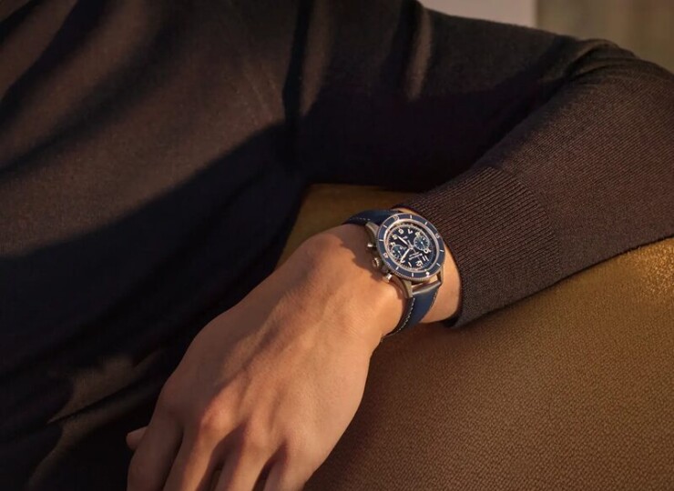 BLANCPAIN エアコマンド 36.2mm ブルー文字盤 チタン AC03-12B40-63B