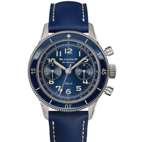 BLANCPAIN エアコマンド 36.2mm ブルー文字盤 チタン AC03-12B40-63B