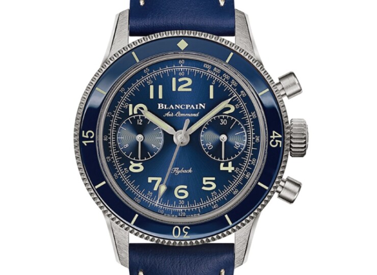 BLANCPAIN エアコマンド 36.2mm ブルー文字盤 チタン AC03-12B40-63B