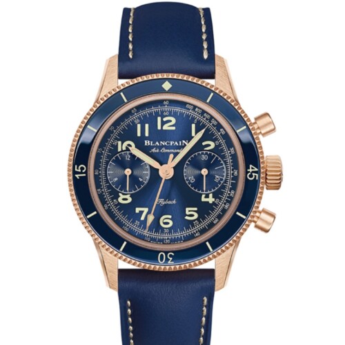 BLANCPAIN エアコマンド 36.2mm ブルー文字盤 レッドゴールド AC03-36B40-63B